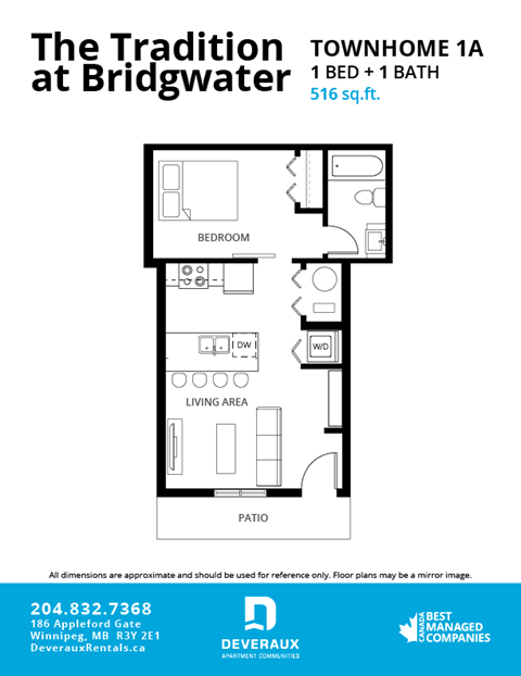 Office: 186 Appleford Gate 1-3 Beds Apartment, Winnipeg for Rent - Photo Gallery 26