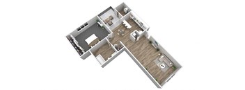 1 Bed 1 Bath  Floor Plan at Oaks at Oxon Hill, Maryland
