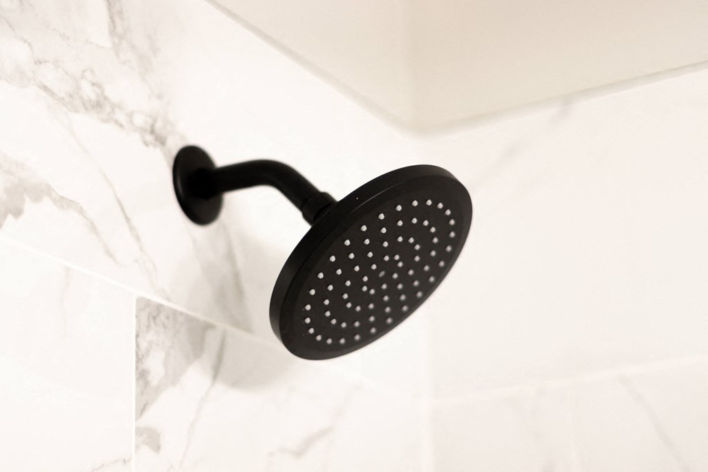 black shower head at Flats of Forestville, Forestville, Maryland 20747