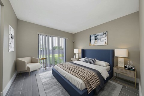 Master bedroom in West Palm Beach Florida