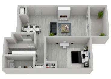 1 bed 1 bath A 1 bed 1 bath A at The Onyx Hoover Apartments, Hoover, AL, 35216