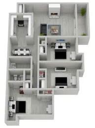3 bed 2 bath 3 bed 2 bath at The Onyx Hoover Apartments, Hoover