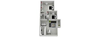 2 bed 1 bath at The Onyx Hoover Apartments, Hoover, Alabama