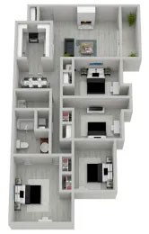 3 bed 2 bath 3 bed 2 bath at The Onyx Hoover Apartments, Hoover, 35216