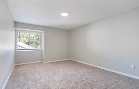 A room with a window and carpeted floor. at The Onyx Hoover Apartments, Alabama, 35216