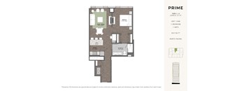 a floor plan of a bedroom apartment