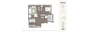 a floor plan of a bedroom apartment