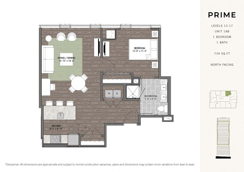 a floor plan of a bedroom apartment