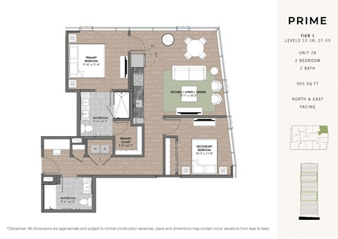 a floor plan of a bedroom apartment