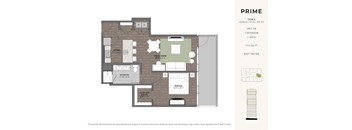 a floor plan of a bedroom apartment