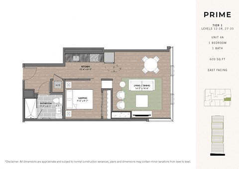 a floor plan of a house with a bedroom and a living room