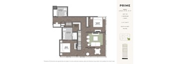a floor plan of a bedroom apartment
