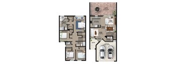 DaVinci Floor Plan at The Falls of Portofino, Florida, 34119