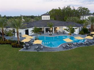 Clubhouse & Swimming Pool  at The Grove at Portofino Vineyards, Fort Myers, Florida
