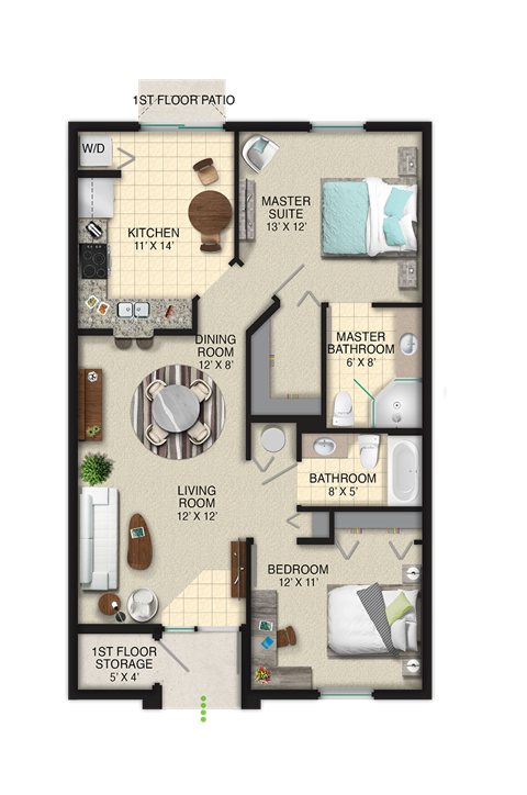 Floor Plan Alessandra 1 at Portofino Landings, Fort Pierce, FL