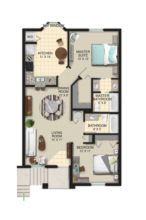 Floor Plan Alessandra 2 at Portofino Landings, Fort Pierce, 34947