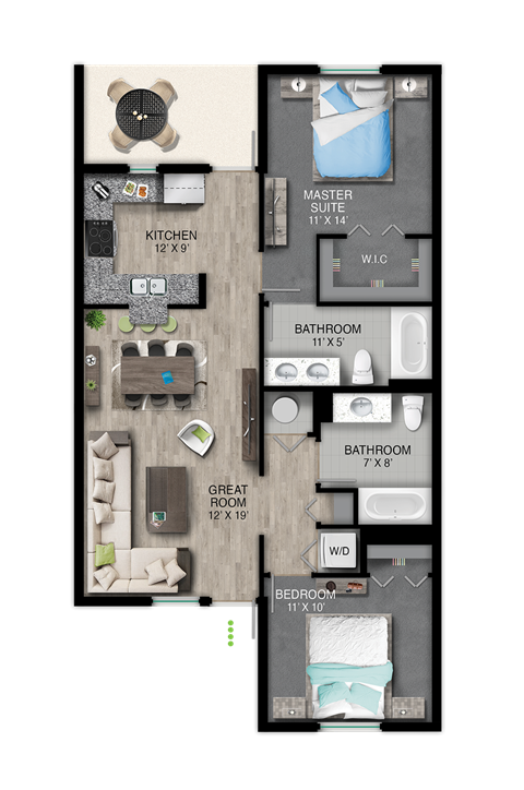 Floor Plan Aurora at Portofino Landings, Fort Pierce, Florida