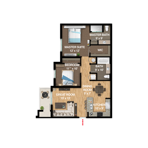 Crew Floor Plan at Icon One Daytona, Daytona Beach, Florida