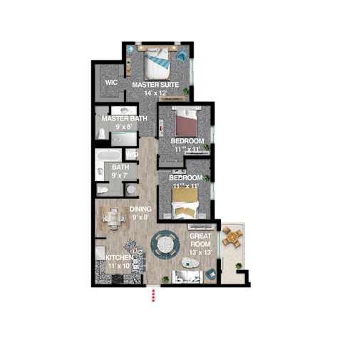 Motion Floor Plan at Icon One Daytona, Florida