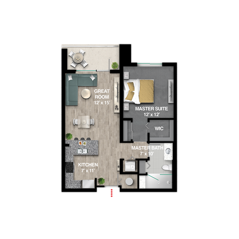 Balance Floor Plan at Icon One Daytona, Daytona Beach, FL