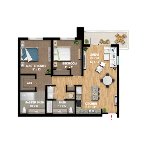 Coast Floor Plan at Icon One Daytona, Daytona Beach