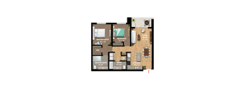 Mark Floor Plan at Icon One Daytona, Florida