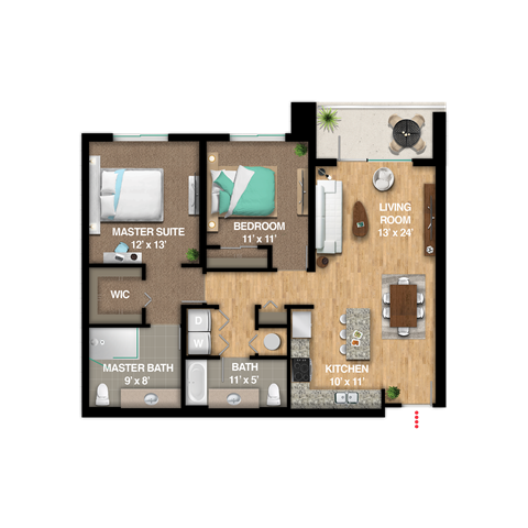 Mark Floor Plan at Icon One Daytona, Florida