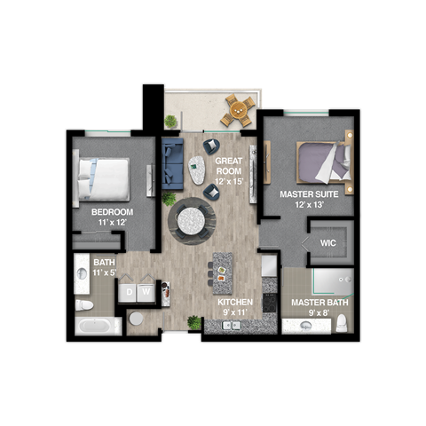 Spin Floor Plan at Icon One Daytona, Florida, 32114