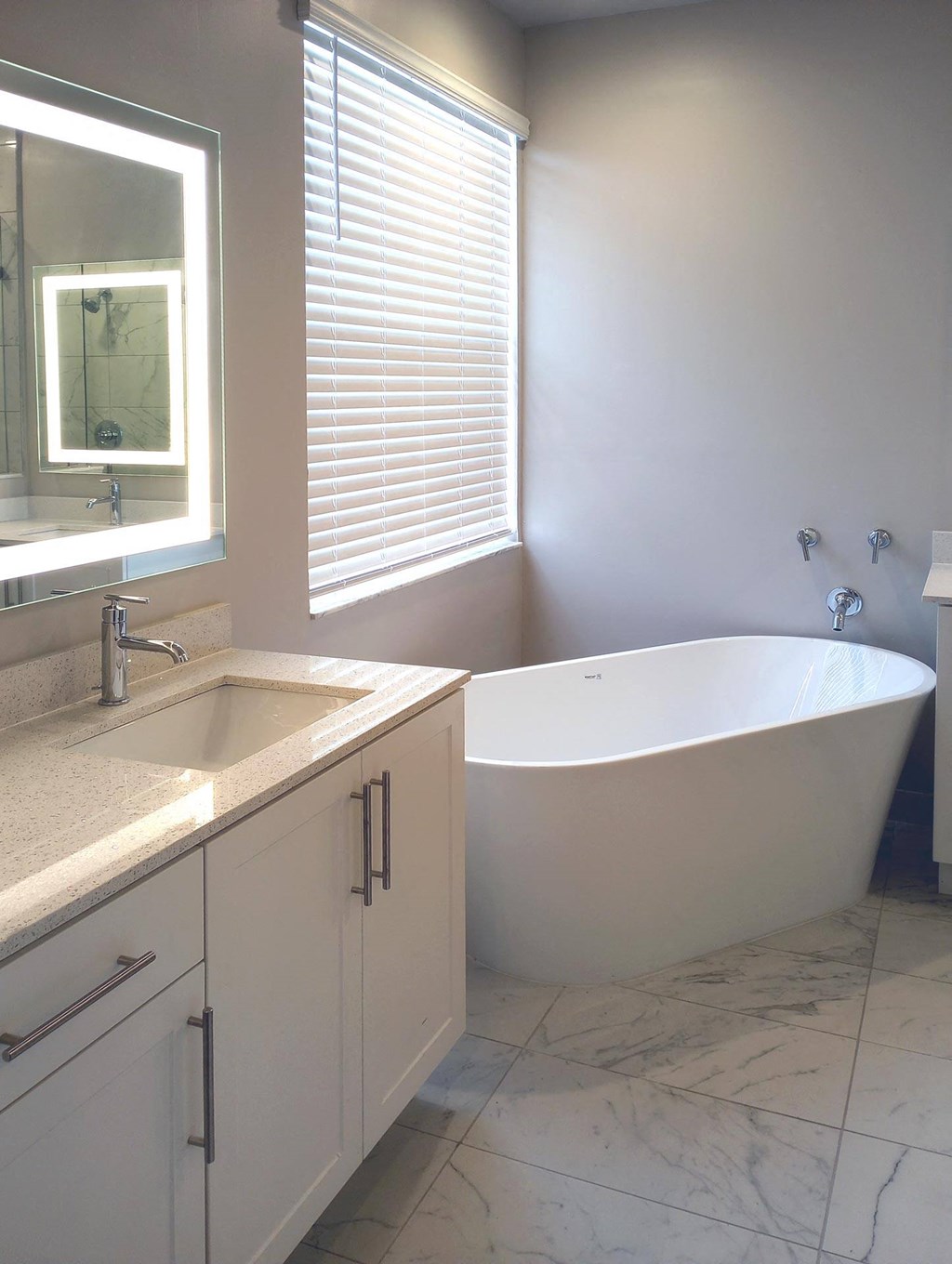 Bathroom With Bathtub at The Falls of Portofino, Naples, FL