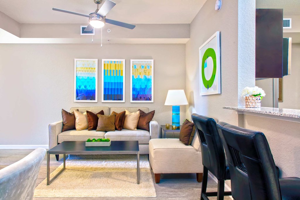 Modern Living Room at Portofino Landings, Fort Pierce, Florida