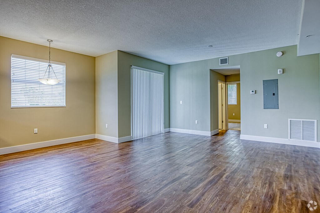 Unfurnished Living Room at Playa Apartments, Key Largo, FL