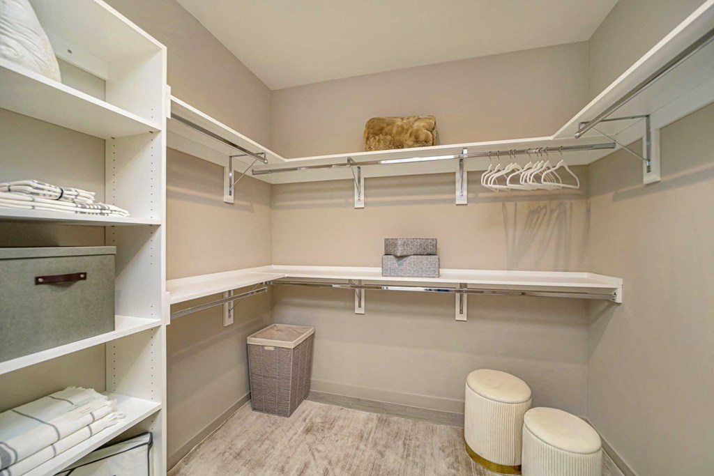 Large Closet at Quantum Apartments, Fort Lauderdale, Florida