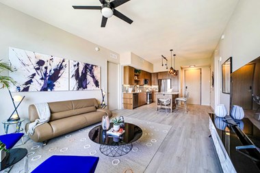 Modern Living Room at Quantum Apartments, Florida - Photo Gallery 4