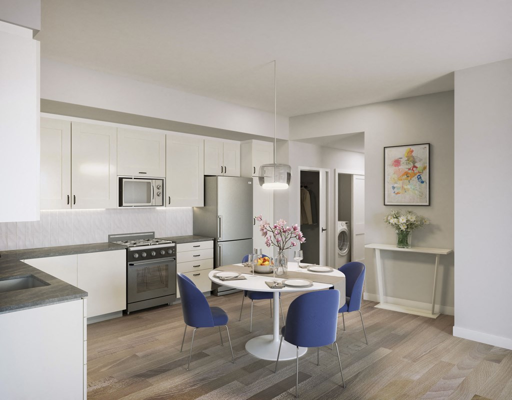 Kitchen and dining area at The Orchard at Portofino Vineyards.