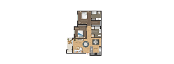 the floor plan of appartments