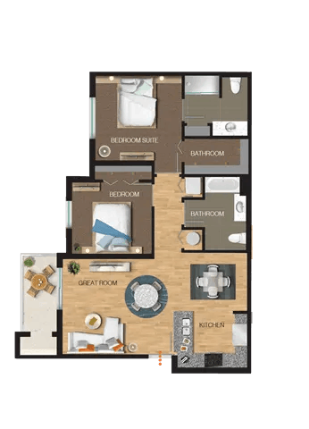 2 bed 2 bath A at Portofino Vineyards Apartment, Fort Myers, FL