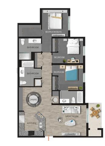 3 bed 2 bath at Portofino Vineyards Apartment, Fort Myers, FL
