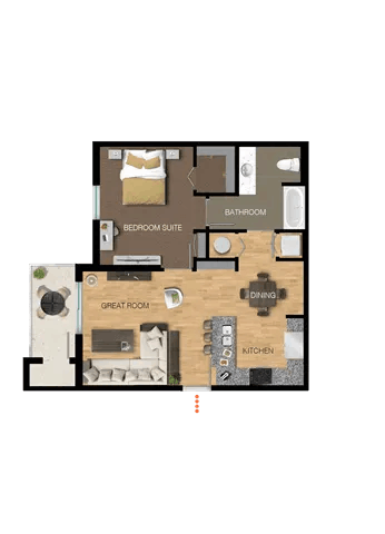 1 bedroom 1 bath at Portofino Vineyards Apartment, Florida, 33967