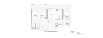 floor plan of the renovated apartment for sale