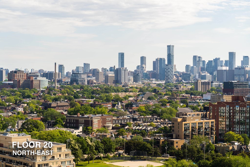 Northeast view from 20th floor of liberty house apartments