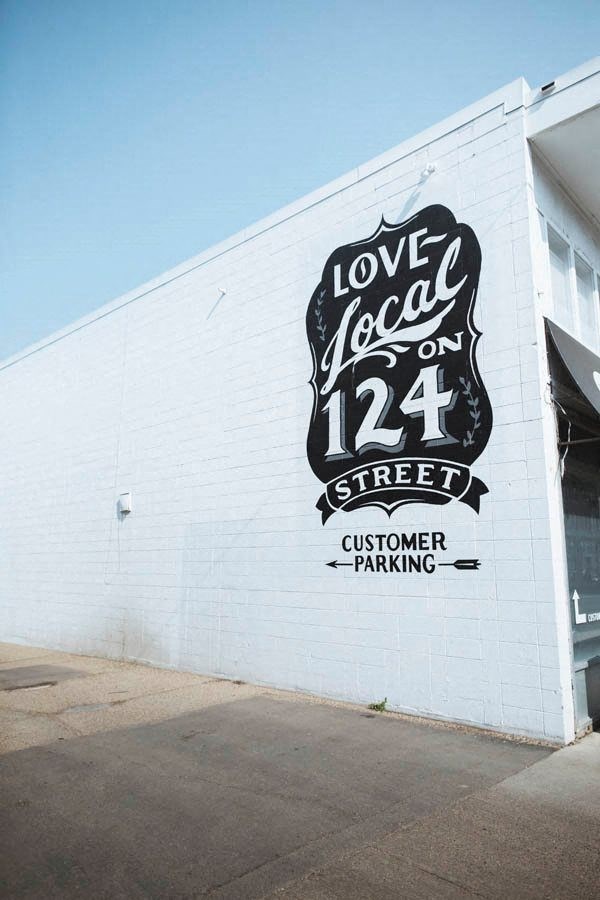 a large sign on the side of a building