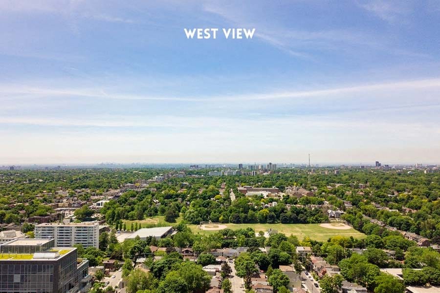 a view of the city of west view from a skyscraper