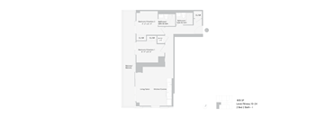 a floor plan of a house with a white background
