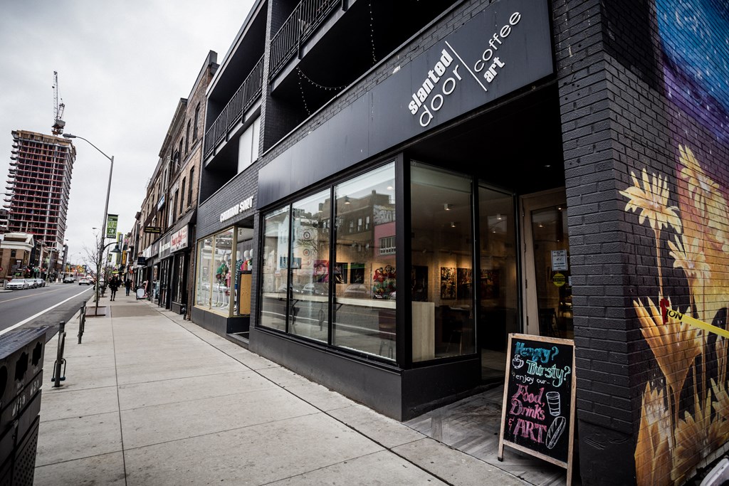 slanted door coffee shop