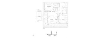a floor plan of a house on a white background