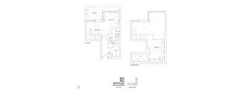 a black and white floor plan of a house