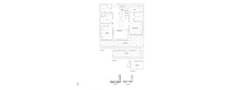 floor plan of the lower level of the house