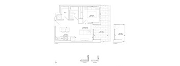 a floor plan of a house on a white background