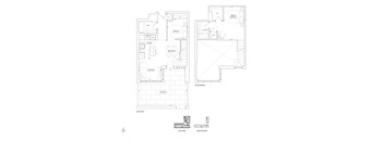 a black and white floor plan of a house