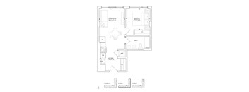 a floor plan of a small house
